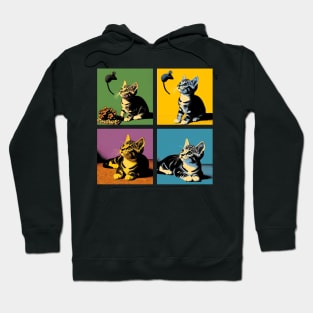 Domestic Shorthair Pop Art - Cute Kitties Hoodie